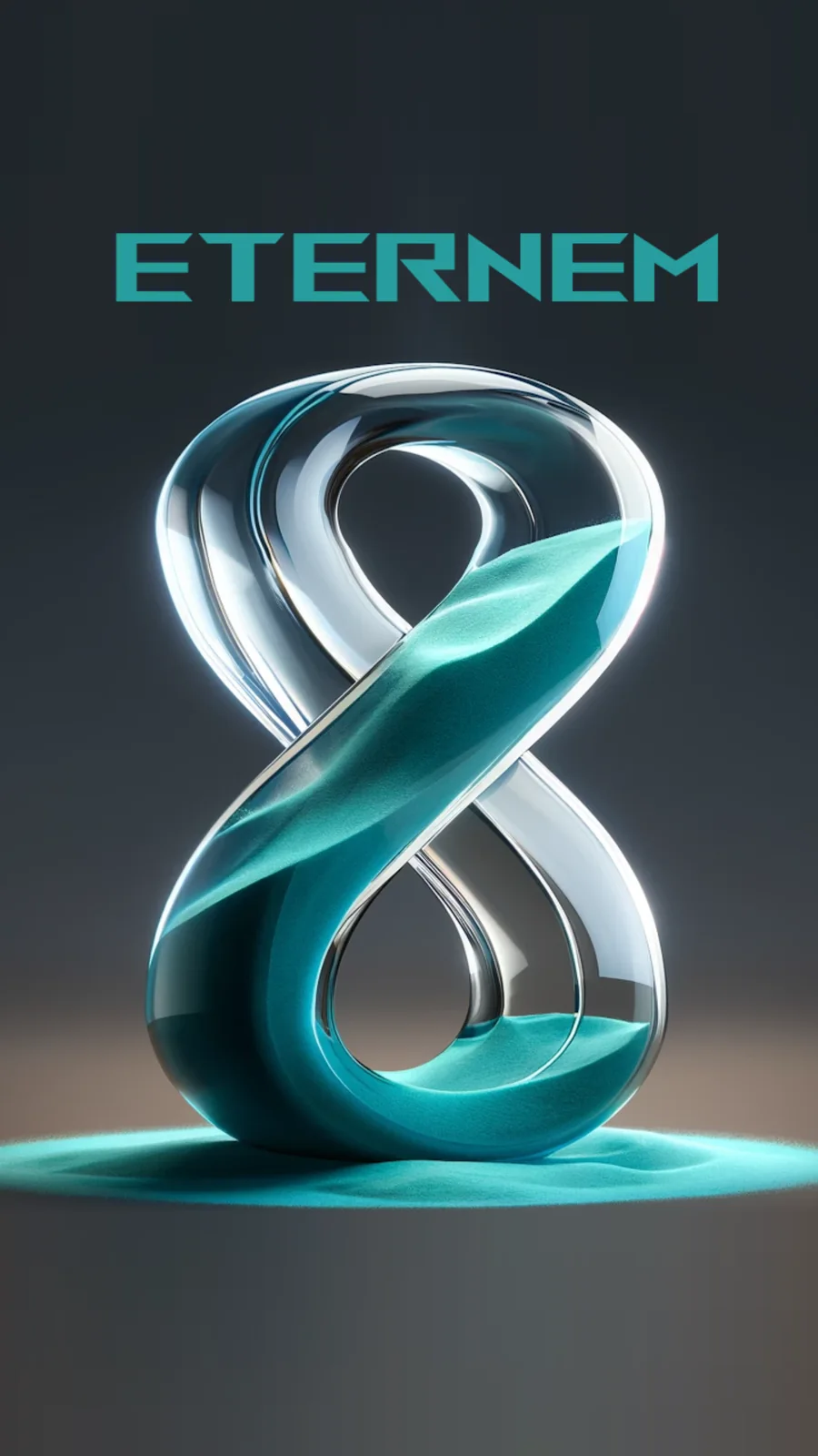 Eternem 3D infinity logo splash screen
